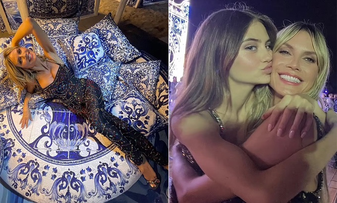 Thiên thần nội y Heidi Klum tự hào xem con gái trình diễn thời trang